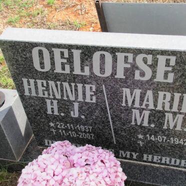 OELOFSE H.J. 1937-2007 &amp; M.M. 1942-