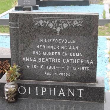 OLIPHANT Anna Beatrix Catherina 1901-1976