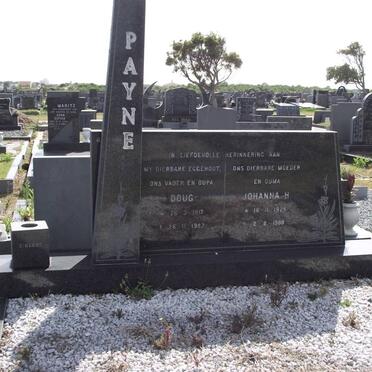PAYNE Doug 1917-1982 &amp; Johanna H. 1928-1988