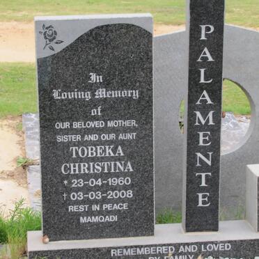PALAMENTE Tobeka Christina 1960-2008