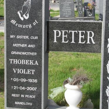 PETER Thobeka Violet 1936-2007