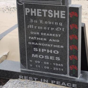 PHETSHE Sipho Moses 1945-2011