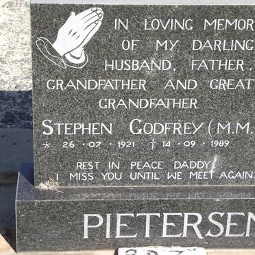 PIETERSEN Stephen Godfrey 1921-1989