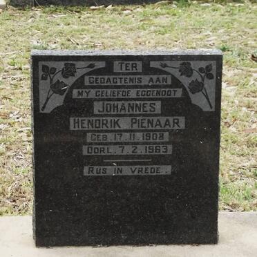PIENAAR Johannes Hendrik 1908-1963