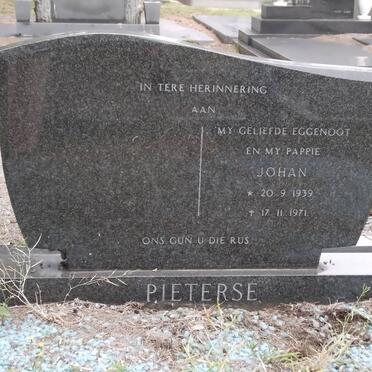 PIETERSE Johan 1939-1971