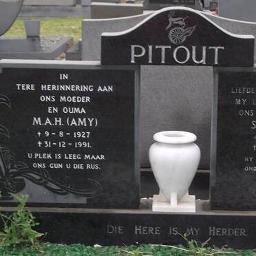 PITOUT Sarel J.G. 1923-1974 &amp; M.A.H. 1927-1991