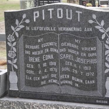 PITOUT Sarel Josephus 1913-1972 &amp; Irene Edna 1918-1970