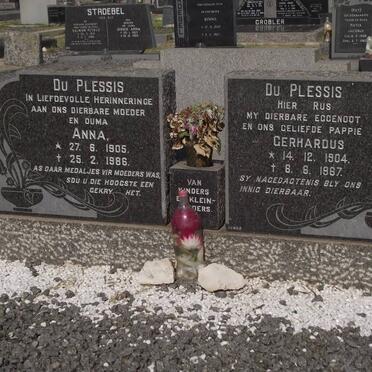 PLESSIS Gerhardus, du 1904-1987 &amp; Anna 1905-1986