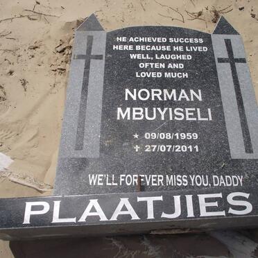 PLAATJIES Norman Mbuyiseli 1959-2011