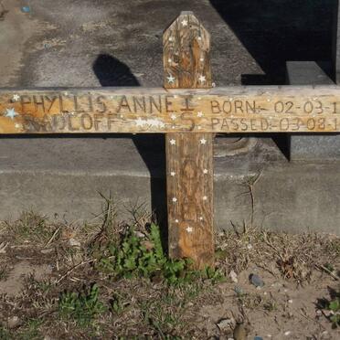 RADLOFF Phyllis Anne 1928-1997