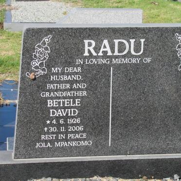 RADU Betele David 1926-2006