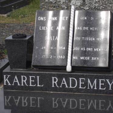 RADEMEYER Karel 1954-1983