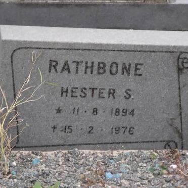 RATHBONE Hester S. 1894-1976