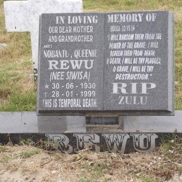 REWU Nobanto Queenie nee SIWISA 1930-1999