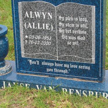 RENSBURG Alwyn, janse van 1953-2000