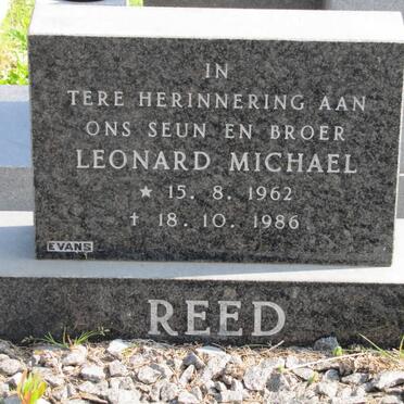 REED Leonard Michael 1962-1986