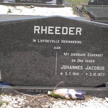 RHEEDER Johannes Jacobus 1941-1977