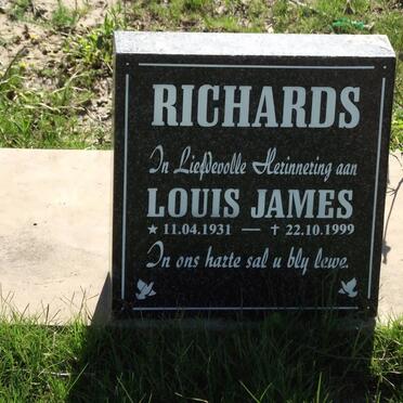 RICHARDS Louis James 1931-1999