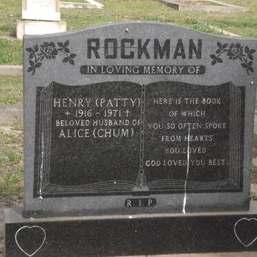 ROCKMAN Henry 1916-1971