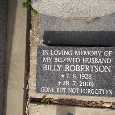 ROBERTSON Billy 1928-2009