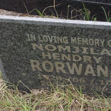 RORWANA Nomjila Hendry 1924-2002