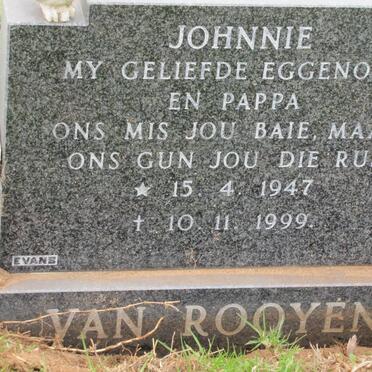 ROOYEN Johnnie, van 1947-1999