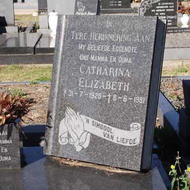 ROOYEN Hendrik Petrus, van 1924-1997 &amp; Catharina Elizabeth 1928-1981