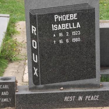 ROUX Phoebe Isabella 1923-1980