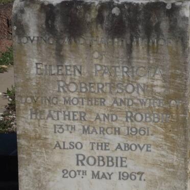 ROBERTSON Eileen Patricia -1961 &amp; Robbie -1967