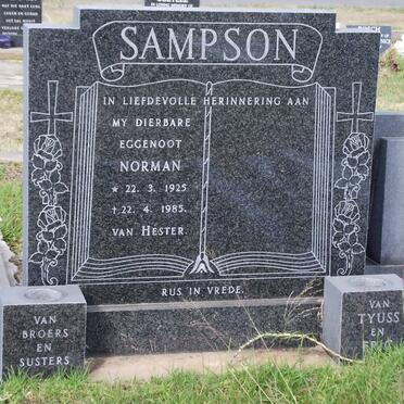 SAMPSON Norman 1925-1985