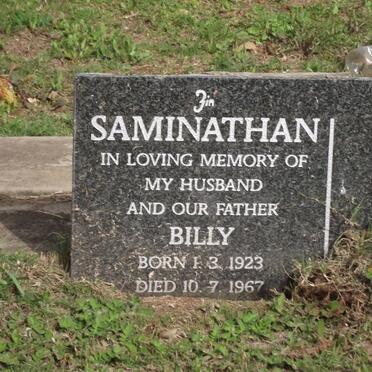 SAMINATHAN Billy 1923-1967