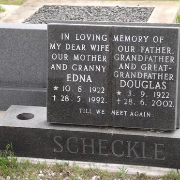 SCHECKLE Edna 1922-1992 &amp; Douglas 1922-2002