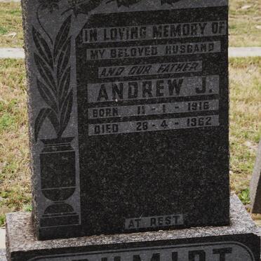 SCHMIDT Andrew J. 1916-1962