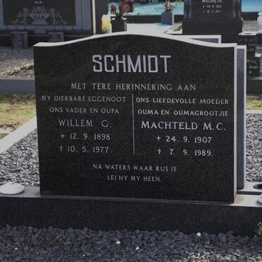 SCHMIDT Willem G. 1898-1977 &amp; Machteld M.C. 1907-1989