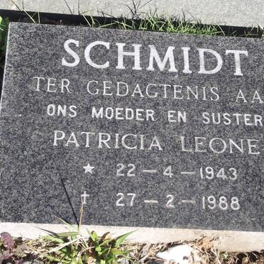 SCHMIDT Patricia Leone 1943-1988