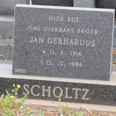 SCHOLTZ Jan Gerhardus 1916-1986