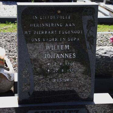 SCHOLTZ Willem Johannes 1906-1973