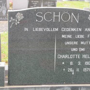 SCHON Charlotte Helene 1903-1971