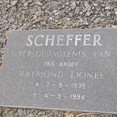 SCHEFFER Raymond Lionel 1935-1994