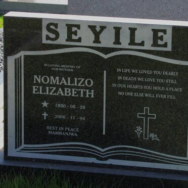 SEYILE Nomalizo Elizabeth 1930-2006