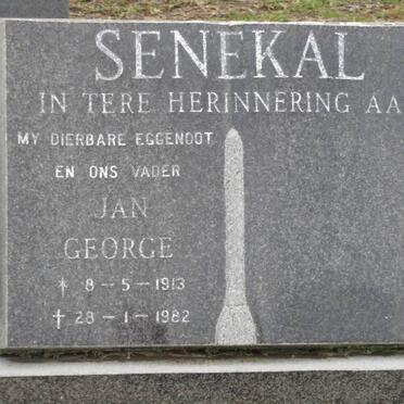 SENEKAL Jan George 1913-1982