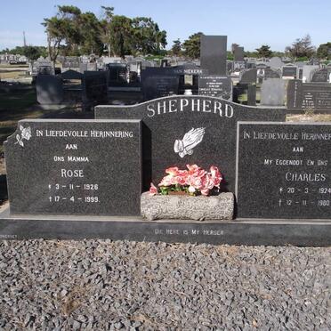 SHEPHERD Charles 1924-1980 &amp; Rose 1926-1999