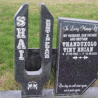SHAI Thanduxolo Tiny Brian 1960-2002