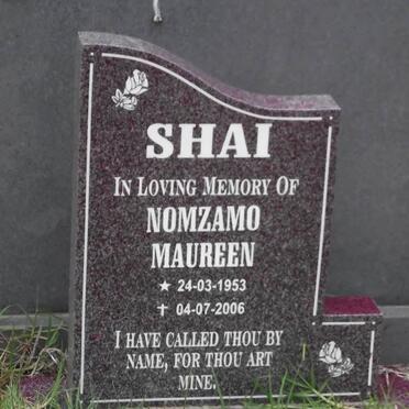 SHAI Nomzamo Maureen 1953-2006