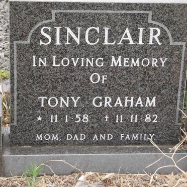 SINCLAIR Tony Graham 1958-1982