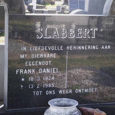 SLABBERT Frank Daniel 1924-1985