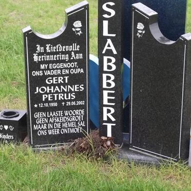 SLABBERT Gert Johannes Petrus 1950-2002