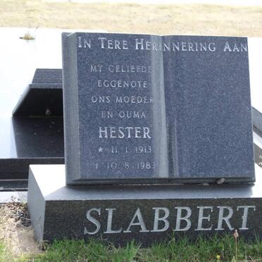 SLABBERT Hester 1913-1983