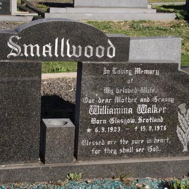 SMALLWOOD Williamina Walker 1923-1976