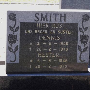 SMITH Dennis 1946-1978 :: SMITH Hester 1946-1978